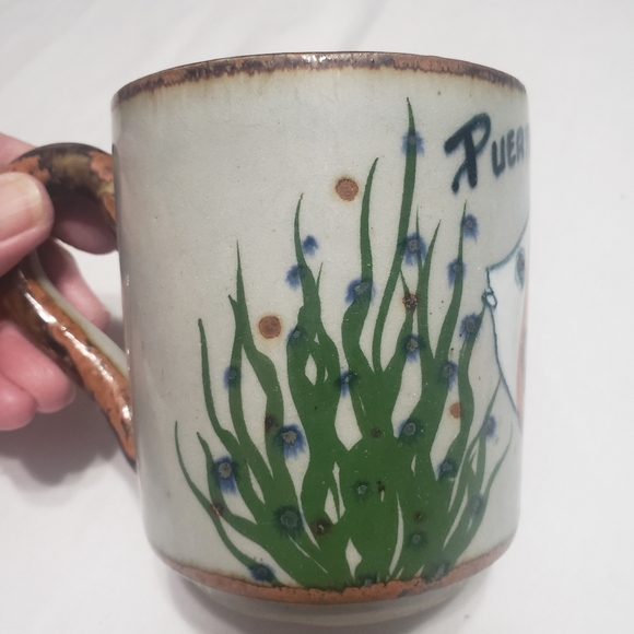 Vintage Puerto Vallarta Mexico Pottery Mug - Picture 4 of 7